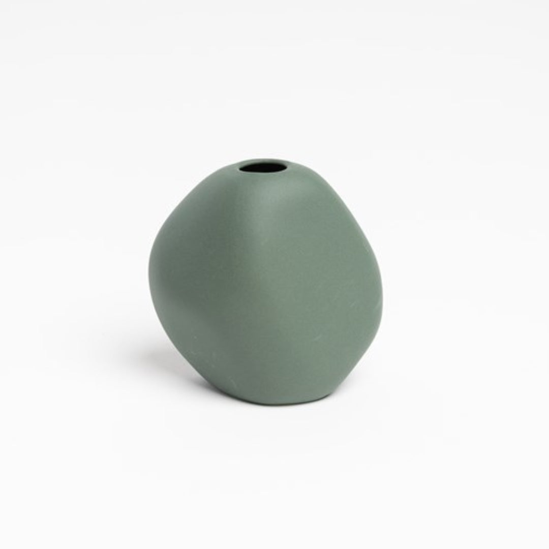 Harmie Pebble Vase - Forest Green